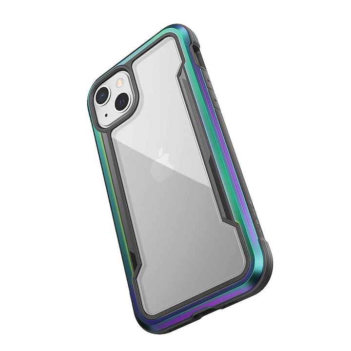 Удароустойчив калъф X-Doria Raptic Shield Pro за iPhone 13, хамелеон/прозрачен