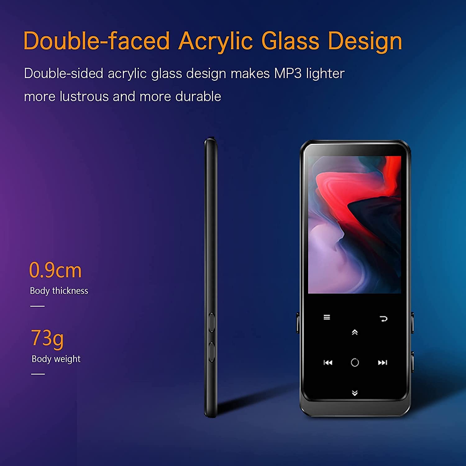 Player Mp3 Mibao, 2.4 inch, HiFi, 32GB, Black eMAG.ro