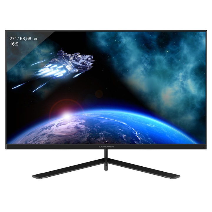 LC-мощен монитор за игри, full HD, Adaptive Sync, бърз IPS, 27 инча, 1920x1080 пиксела