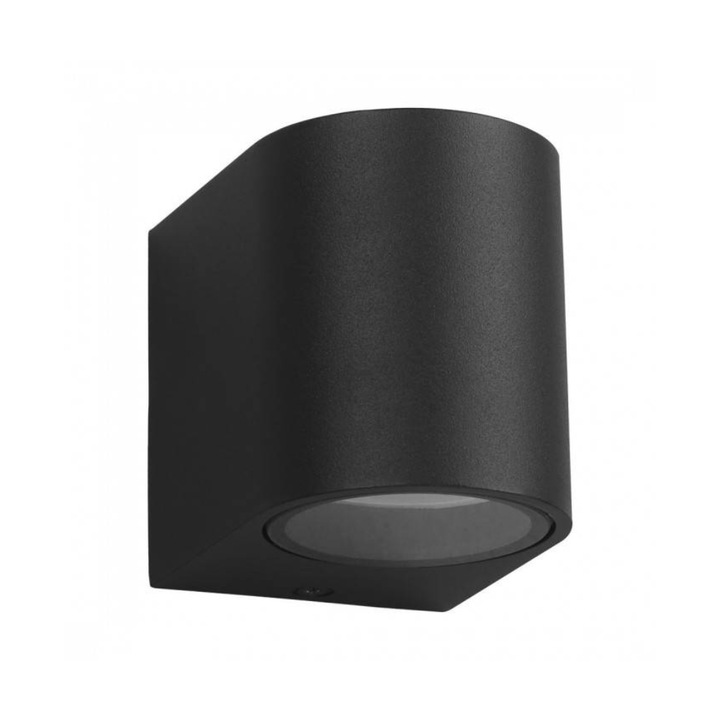 Kerti fali lámpa, Eko-Light Sp. z oo, Alumínium / Műanyag, 92x68x81 mm, Fekete