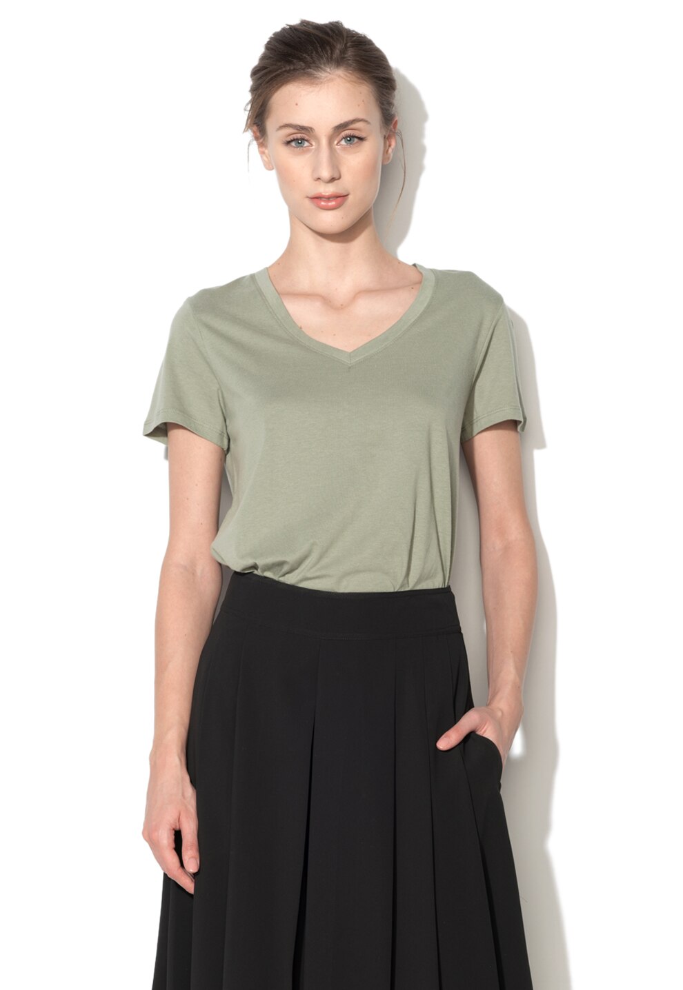 Silvian Heach Collection Tricou verde marin prafuit Vignariello XS