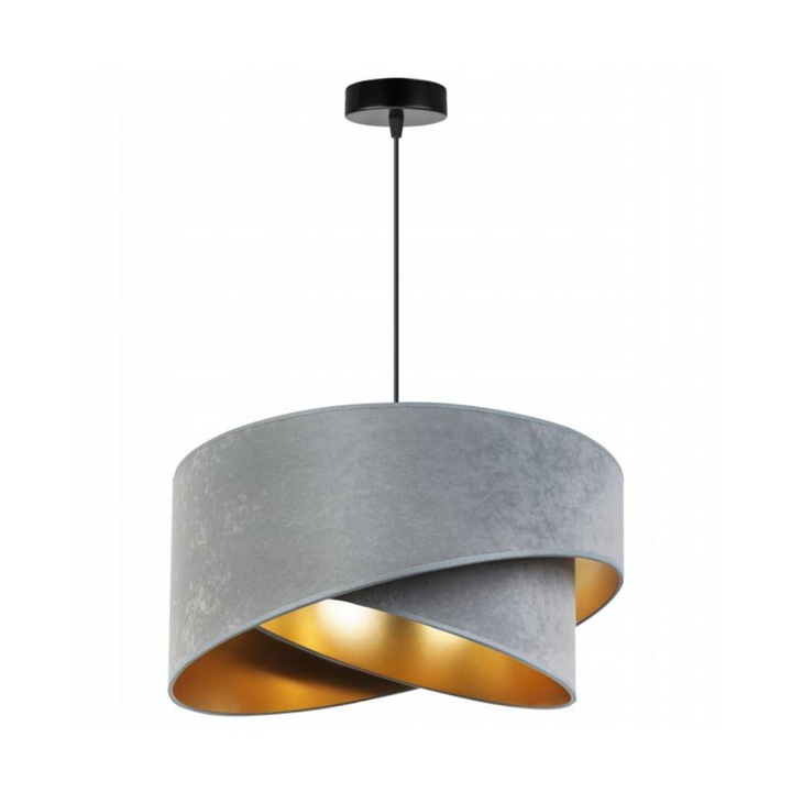 Пендел Абажур, Light Home, Метал, Цокъл E27, 80 см, Многоцветен