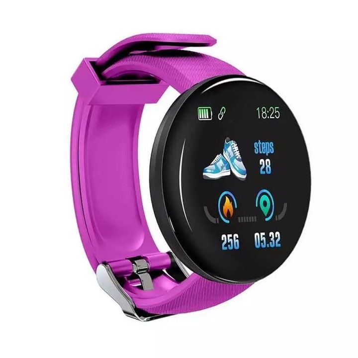 Bratara Fitness SIKS® Smartband Waterproof IP65, Incarcare USB, Bluetooth 4.0, Display Touch Color OLED, mov