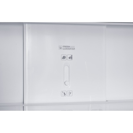 Syde by Side Pyramis FSO199 Multi Door Black Glass, total NO FROST, clasa F, capacitate totala 362 lt, display Touch Control, iluminare LED