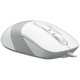 Mouse A4tech, PC sau NB, cu fir, USB, optic, 1200 dpi, butoane/scroll 4/1, buton selectare viteza, Alb/Gri