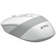 Mouse A4tech, PC sau NB, cu fir, USB, optic, 1200 dpi, butoane/scroll 4/1, buton selectare viteza, Alb/Gri