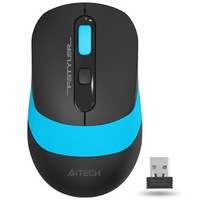 Mouse A4tech, gaming, wireless, 2.4GHz, optic, 2000 dpi, butoane/scroll 4/1, buton selectare viteza, Negru / Albastru