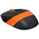 Мишка A4tech, Gaming, wireless, 2.4GHz, Оптична, 2000 dpi, Бутони/scroll 4/1, Бутон за избор на скорост, Черен/Оранжев