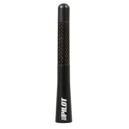 Antena auto, Lampa, Aluminiu/Carbon, Universal, 5/6/7 mm, Negru