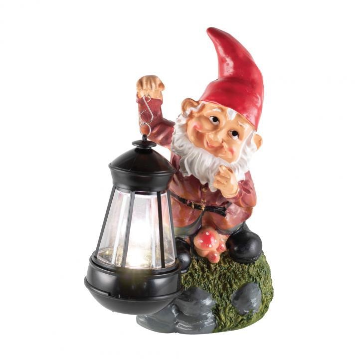 Lampa solara LED, Home MX 632C, figurina pitic, inaltime 25 cm