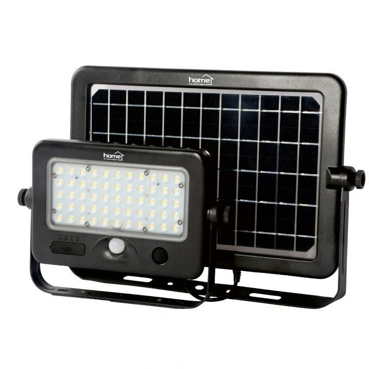 Home FLP 1100 SOLAR Szolár paneles LED reflektor, PIR mozgásérzékelés, IP65, 10W, 1100 lm, 6000 K