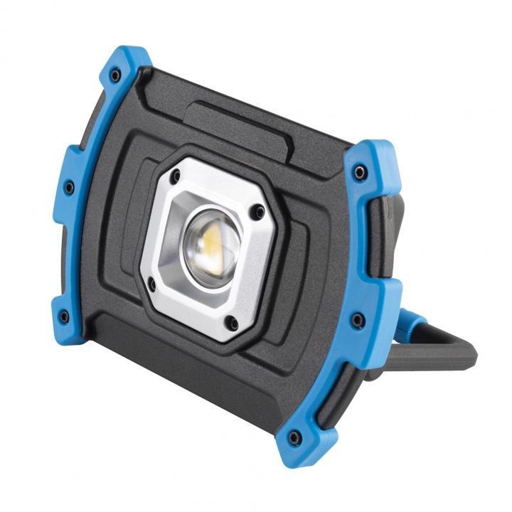 Home FLB 20C Újratölthető COB LED fényvető, hordozható, IP44, 20 W, 5 400 mAh, 1 600 lm, 5 000 K, kék/fekete