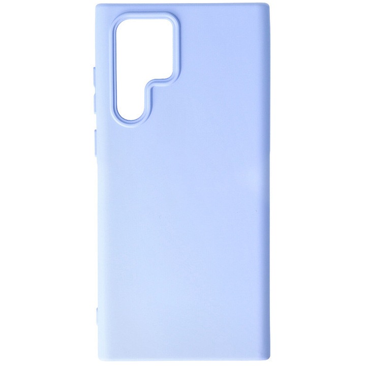 Силиконов калъф за Samsung Galaxy S22 Ultra 5G, вътрешност от силикон TPU и микрофибър, ултра безопасна камера, Aziao Protect Tech, лавандула лилаво