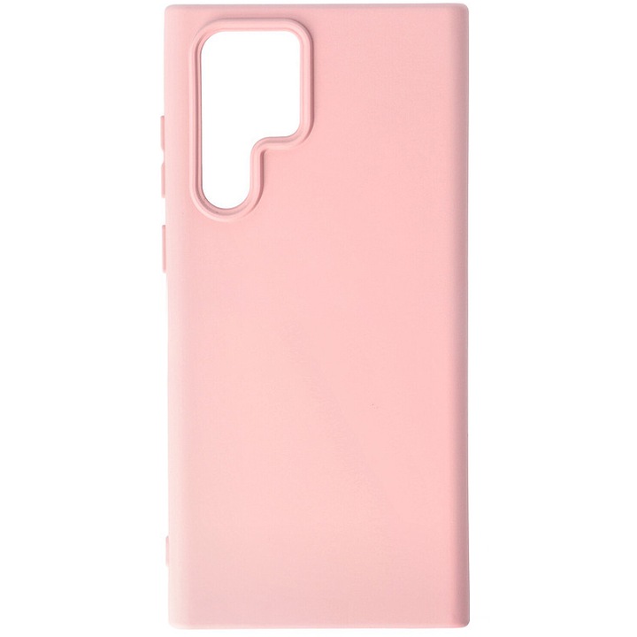 Силиконов панел за Samsung Galaxy S22 Ultra 5G, вътрешност от силикон TPU и микрофибър, ултра безопасна камера, Aziao Protect Tech, розов
