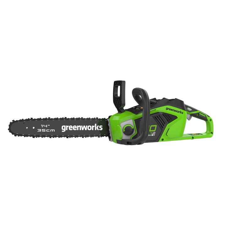 Greenworks GD40CS15 Akkumulátoros láncfűrész, 40V, vezető: 3/8 1.3 52, 35 cm vágáshosszúság, akku és töltő nélkül