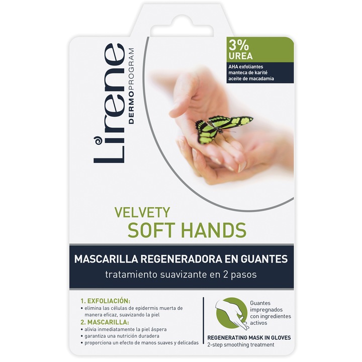 Manusi exfoliante regeneratoare pentru maini Lirene