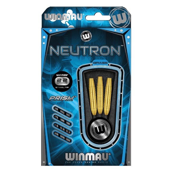 Комплект 3 стрелички Winmau Neutron с връх Steeltip Brass 22гр