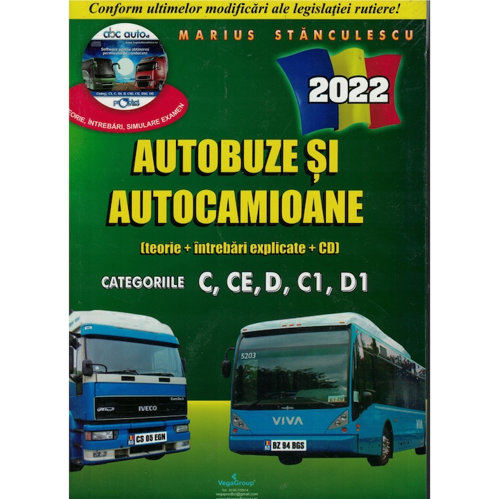 Autobuze si autocamioane. Chestionare Categoriile C, CE, D, C1, D1 - Marius Stanculescu