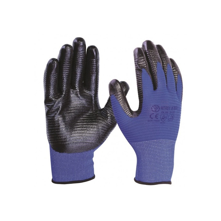 Работни ръкавици Ivel&Co, Nitrex 3D Blue, 9, син