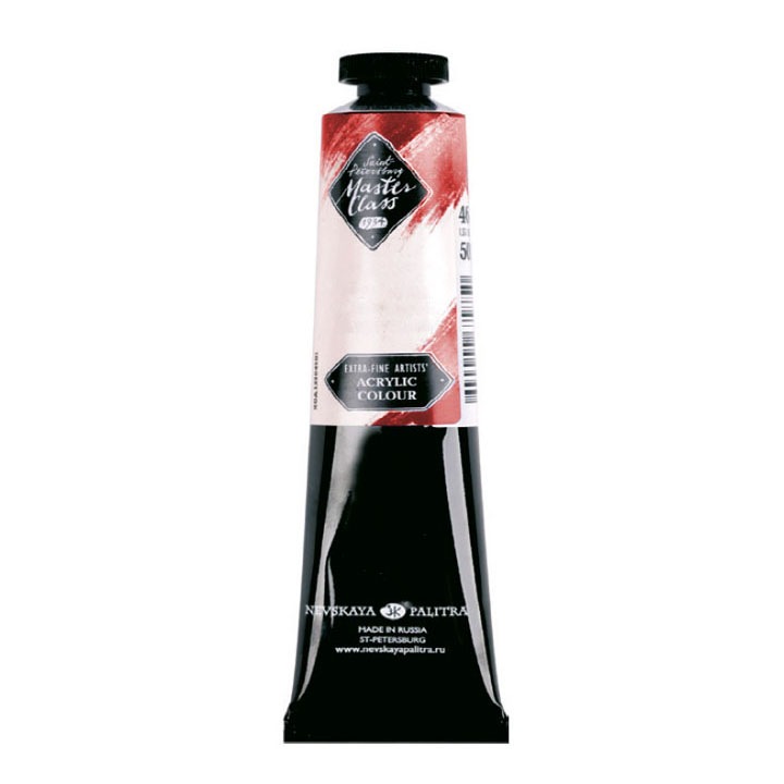 Акрилна боя Невская Палитра, Master Class, 46 мл, 350 Permanent Red