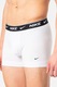 Nike, Set de boxeri cu banda logo in talie - 3 perechi, Alb, M