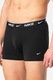 Nike, Set de boxeri cu banda logo in talie - 3 perechi, Negru