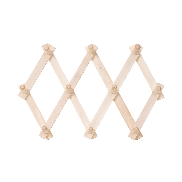 Cuier rabatabil din lemn de fag, 31x7x85cm / 4782