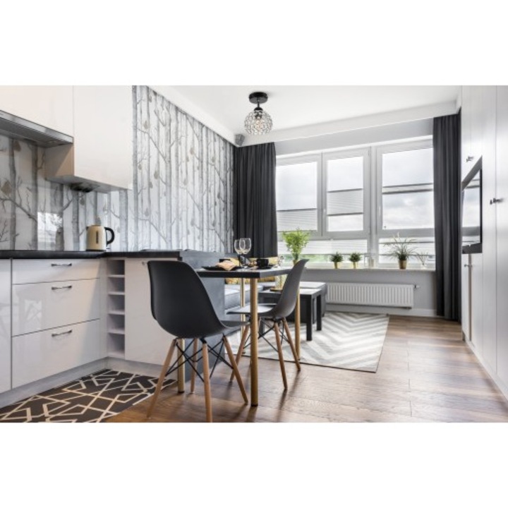 Spot modern LED cu cristale, Light Home, E27, 60 W, Negru