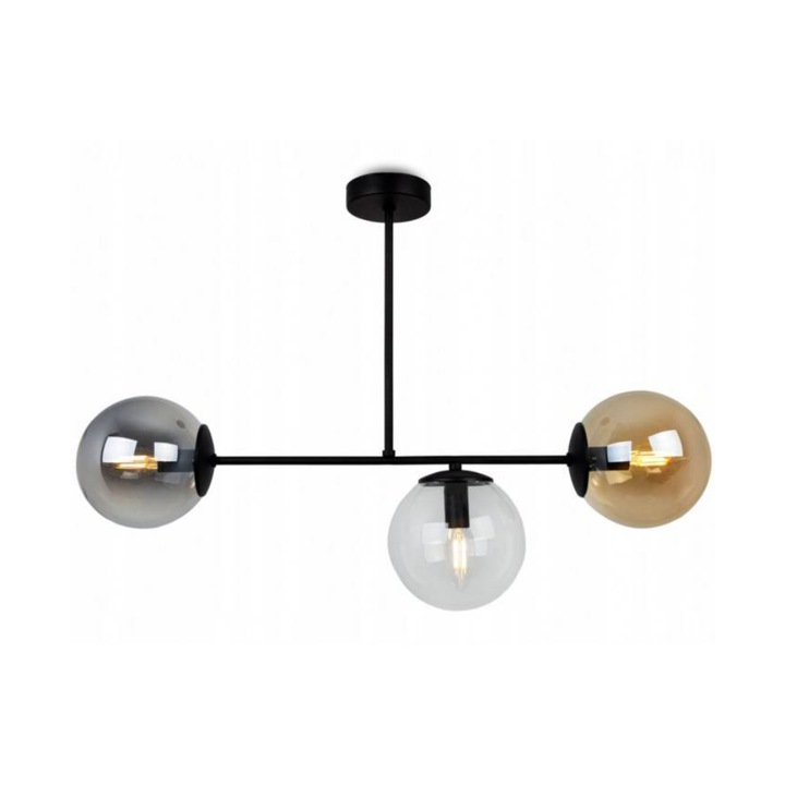 Lustra TULUZA, Light Home, Metal/Sticla, 48x70 cm, Multicolor