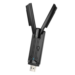 Adaptor Wireless EDUP EP-AX 1696S, AX1800, WiFi 6, USB 3.0, Dual band, OFDMA, MU-MIMO, Negru