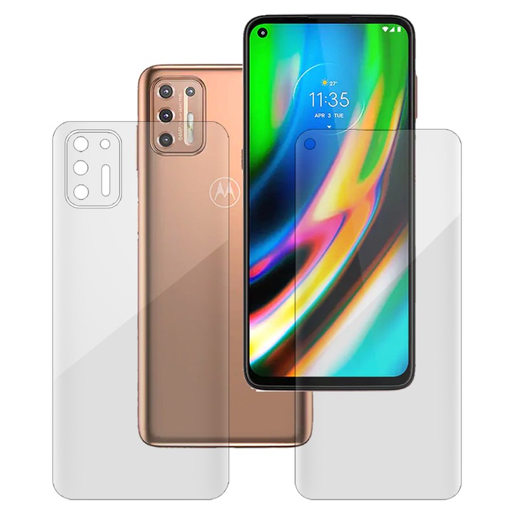 Комплект 2 фолиа SILKASE за Motorola Moto G9 Plus, защита на телефона, възобновяем силикон