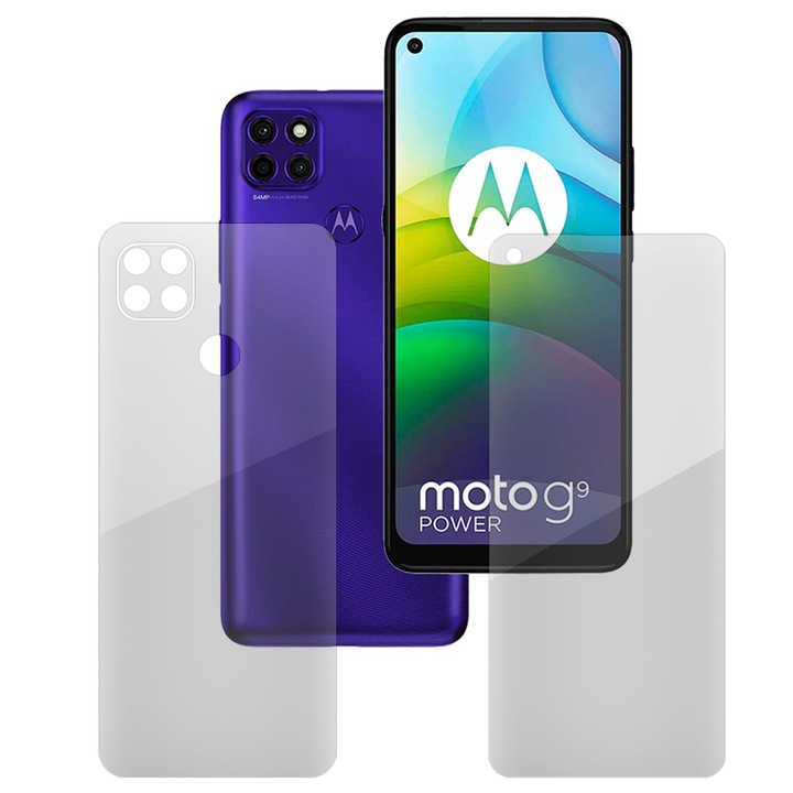 Комплект 2 фолиа SILKASE за MOTOROLA Moto G9 Power, защита на телефона, възобновяем силикон