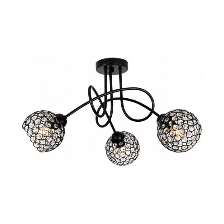 Плафон Art-Deco, Light Home, LED, E27, Черен