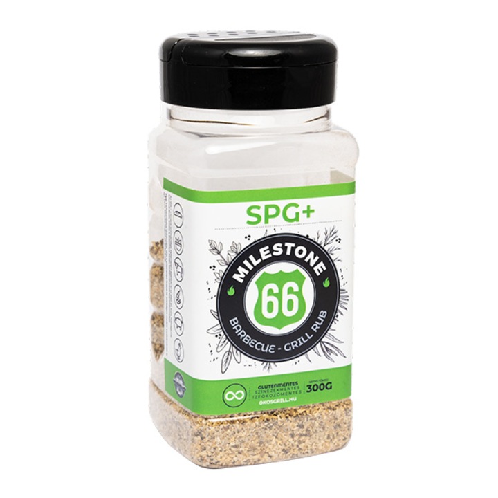 Milestone66 BBQ-Grill Rub, SPG+ fűszerkeverék, citrusos, 300 g