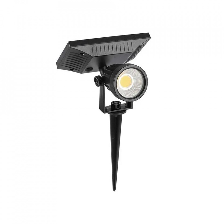 Градинска лампа с LED соларен панел 2W, V-TAC, 6400 K