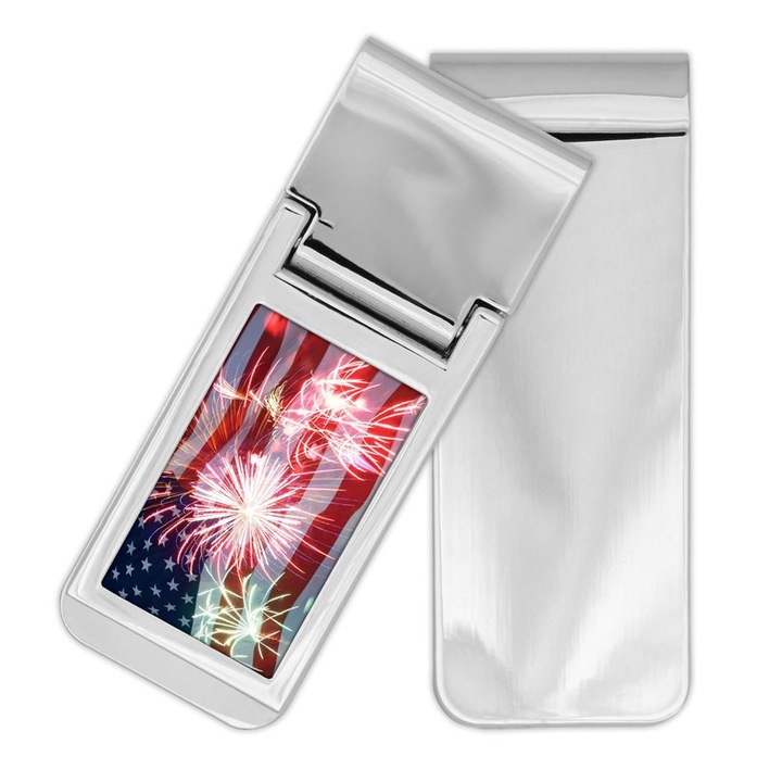Agrafa metalica eleganta pentru bani, Mobiltokguru, Fireworks USA 101