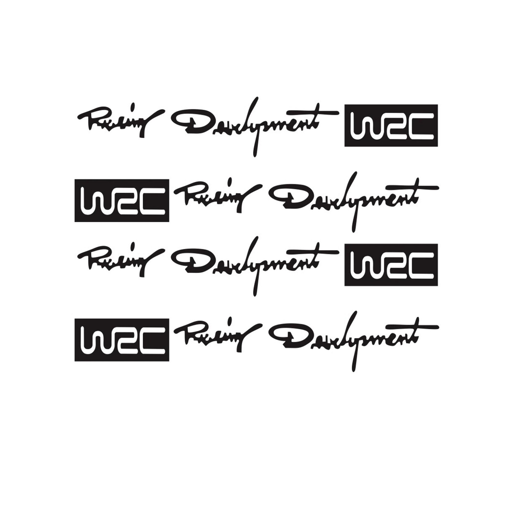 Set 4x Stickere WRC Racing, pentru Auto, Moto, Black - eMAG.ro