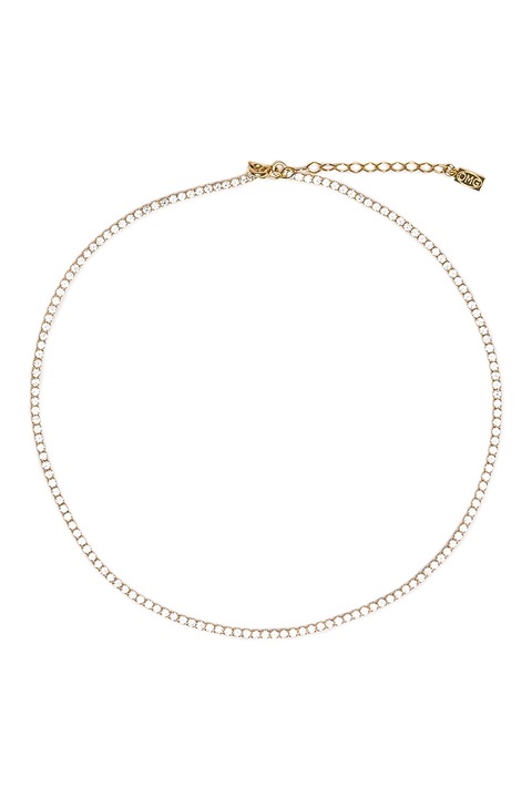 Ohmygod, Колие, покрито с 14K злато и украсено с цирконий, златисто