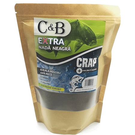 Nada C&B Extra, Halibut Squid, 1kg, neagra