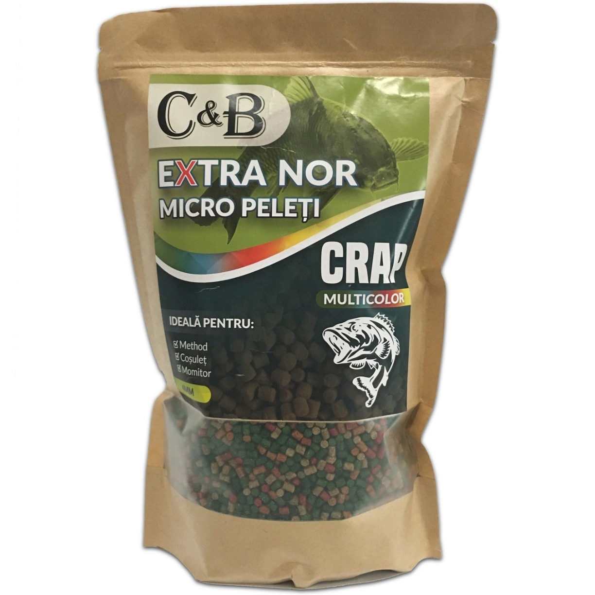 Micro Peleti C&B Extra Nor, Multicolor, 4mm, 1kg - EMAG.ro