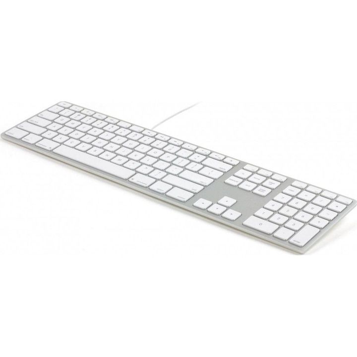 Tastatura Matias FK318B-UK, cu cablu, EN, alb