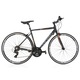 Bicicleta de asfalt 700c Corelli Fit Bike 1.0, transmisie Shimano, cadru 52cm, frane Promax, Gri - Portocaliu