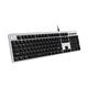 Tastatura gaming mecanica Delux K100US cu fir de 1.6m, conexiune USB-C, iluminata, Cablu 1.6m inclus, Gri