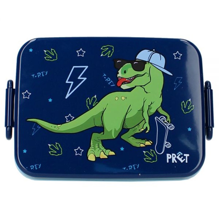 Cutie pentru alimente Prêt Dino Navy, 16x13x6 cm