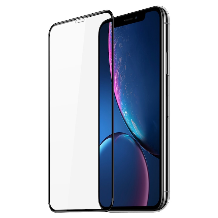 Védőfólia iPhone XR / iPhone 11 Dux Ducis Black Secured Glass készülékhez
