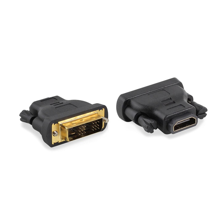 ACT AC7565 DVI-D-ről HDMI adapter, 1x DVI-D apa, 1x HDMI A anya