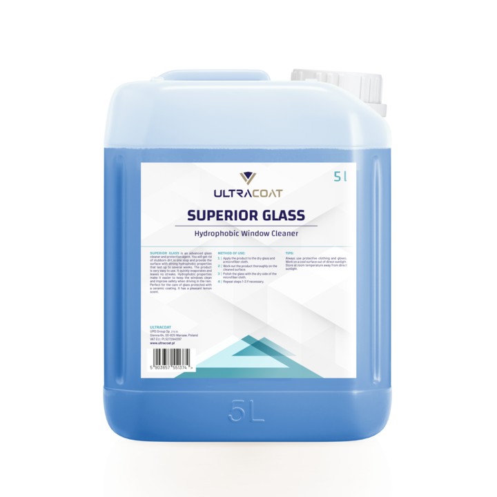 Solutie profesionala Ultracoat curatare si intretinere sticla Superior Glass 5l