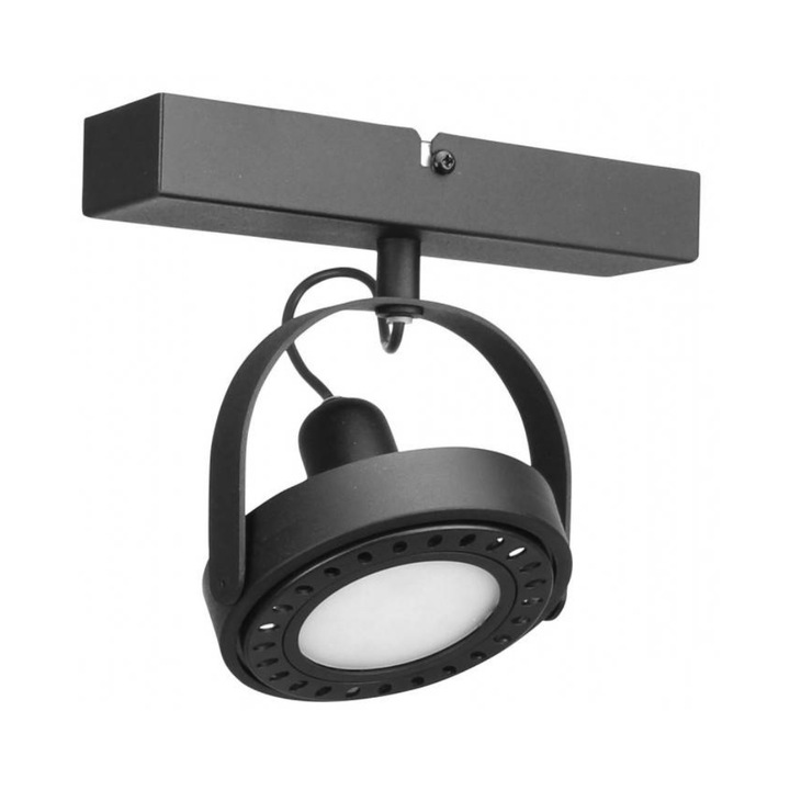 Light Home плафониер, метал, GU10, черен