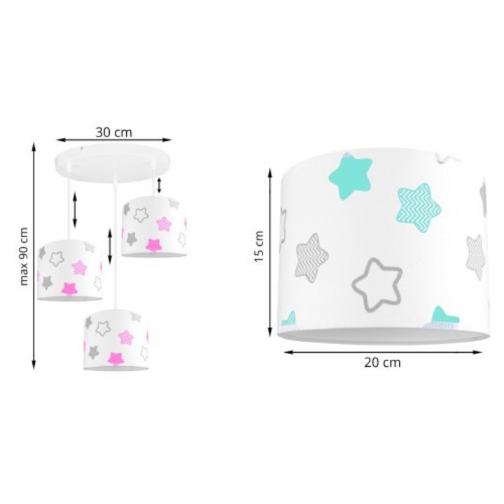 Pendul Light Home, Metal, E27, Reglabil, Alb