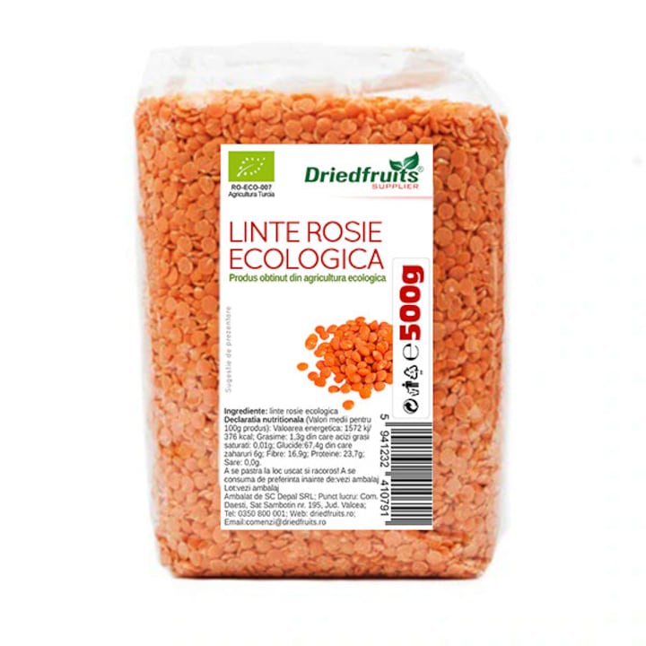 Linte rosie BIO - 500 g